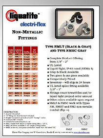 Electri-flex Nonmetallic Conduit and Connector Spec Sheet